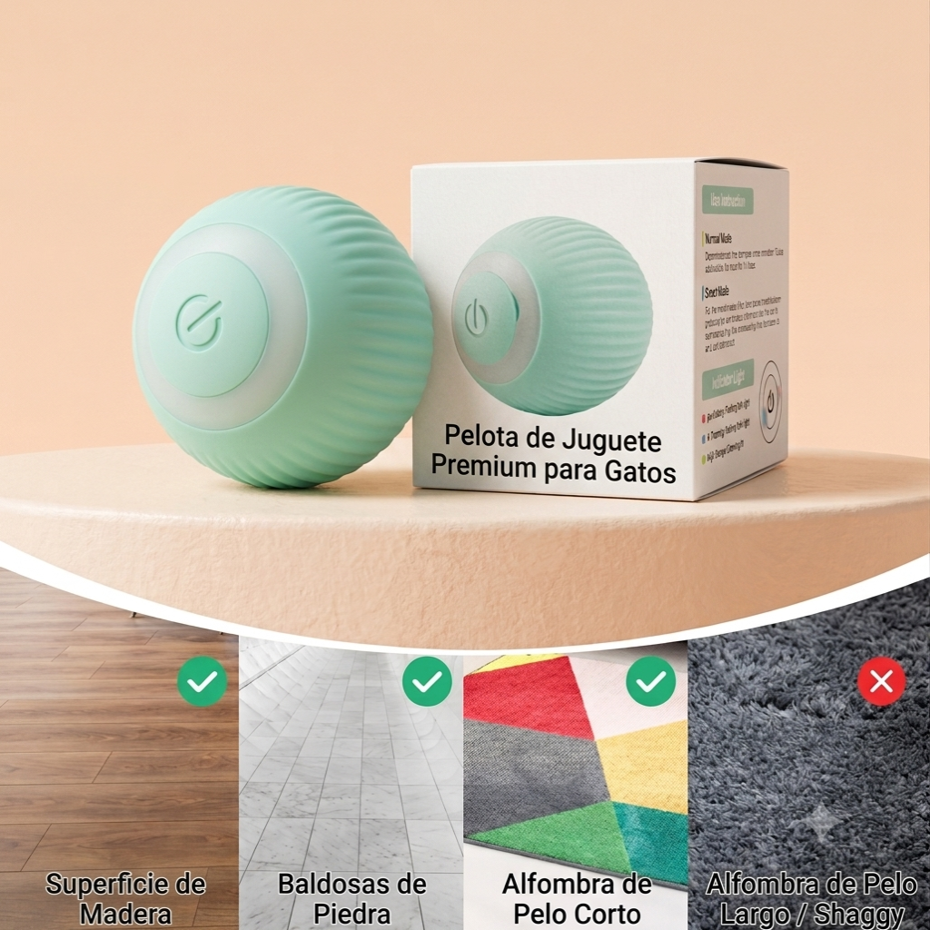 Pelota giratoria Inteligente Para Gato